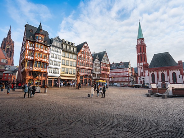 Römerberg square Frankfurt old town